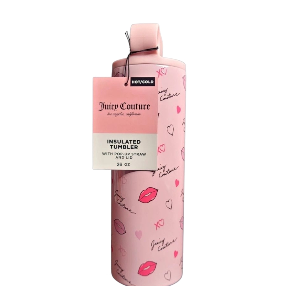 💕HP💕NWT Juicy Couture Pink Lip Print Tumbler- 26oz